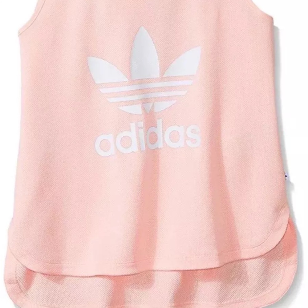 Adidas pink tank top